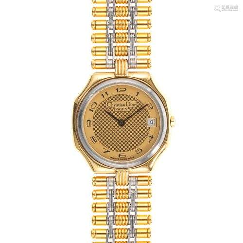 Christian Dior, montre-bracelet octogonale à quartz Cadran d...