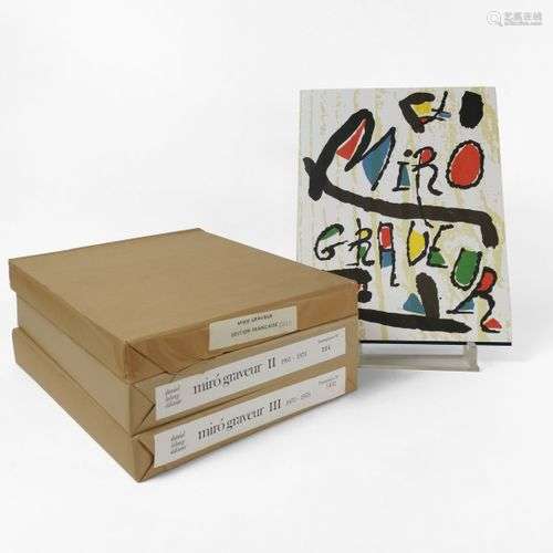 MIRO.- DUPIN (J.), Miro graveur, 4 vol. Tomes I-II-III-IV. 1...