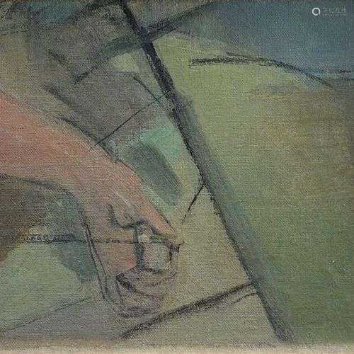 Maurice Barraud (1889-1954) Etude de main, huile sur toile, ...