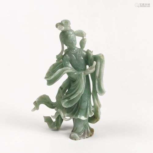 Servante, Chine Jade clair, H 16 cm