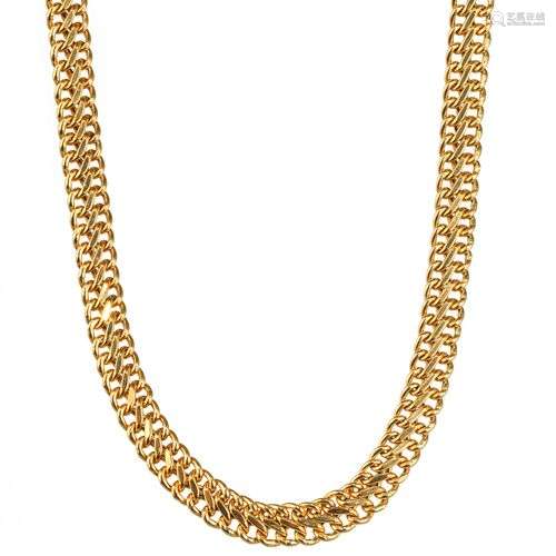 Collier à maille gourmette Or 750, L 42 cm, 13 g