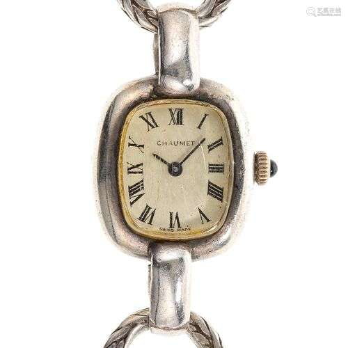 Chaumet, montre-bracelet tonneau mécanique Cadran gris, aigu...