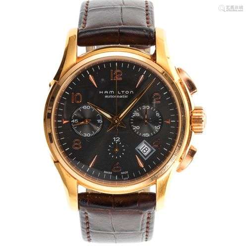 Hamilton, montre chronographe ronde automatique Cadran gris ...