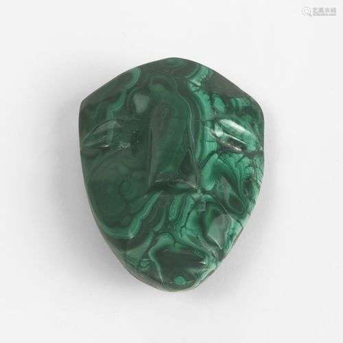 Petit masque Malachite, 6,5x5,5 cm