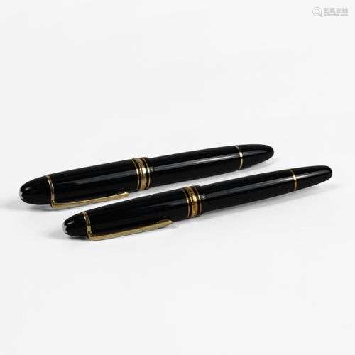 Montblanc, Meisterstück, plume et petit feutre noir Résine n...