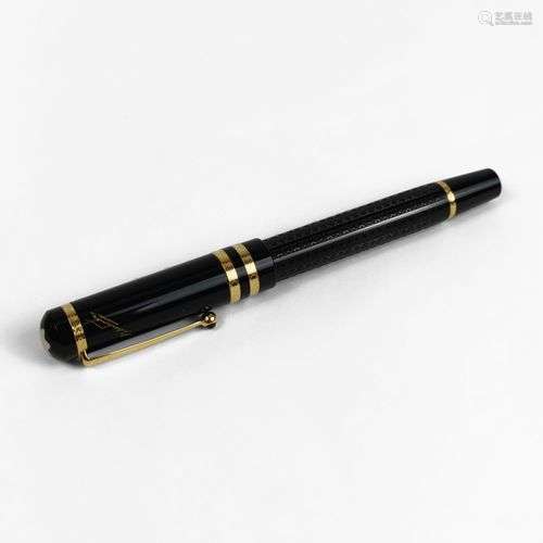 MontBlanc, Dostoïevski, stylo-plume Résine noire ciselée et ...