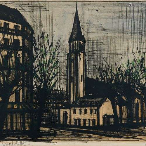 Bernard Buffet (1928-1999) Album Paris - Saint-Germain-des-P...