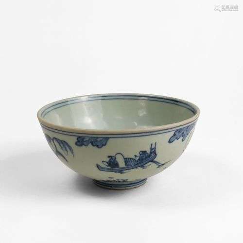 Coupe sur pied, Chine dans le style Ming Porcelaine émaillée...