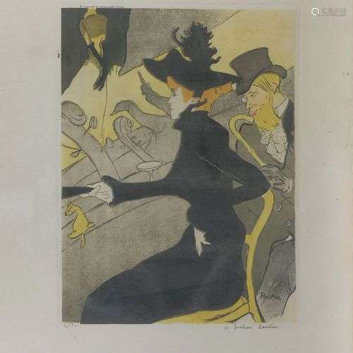 D'après Henri de Toulouse-Lautrec (1864-1901) Le divan japon...