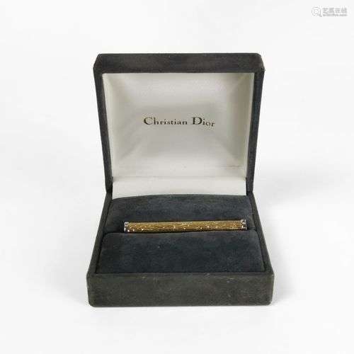 Christian Dior, épingle à cravate Métal doré, 6 cm, dans son...