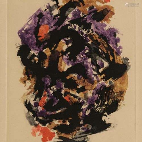 Alfred Manessier (1911-1993) Composition abstraite, lithogra...