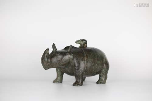 Han,Bronze rhino