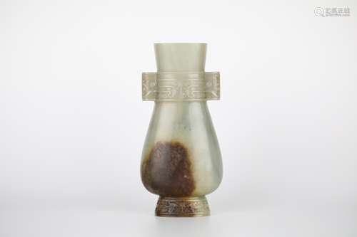 19th,Hetian Jade Vase