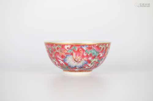 18th,Pastel flower pattern tea cup