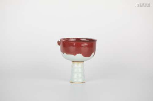 red glaze goblet