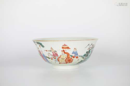 19th,Fencai Character Bowl