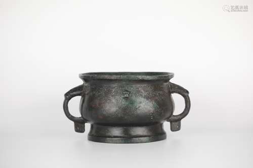 han，Bronze Double Ear Stove