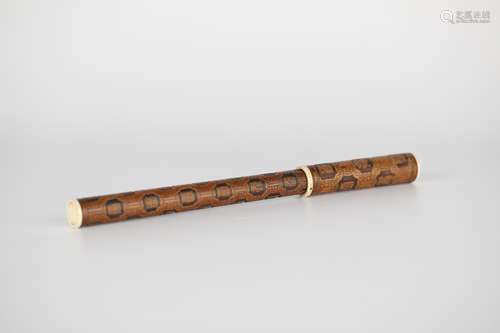 18th,Bamboo yellow poetry writing brush