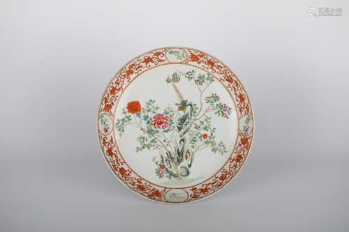 18TH,Fencai Peony Flower Plate