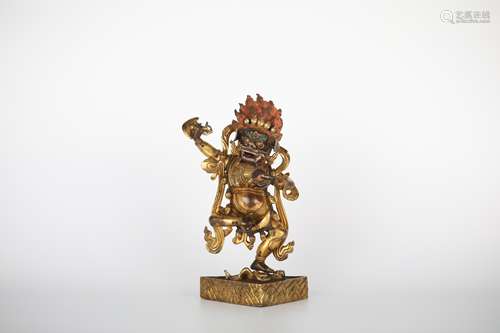 18th,Gilt bronze Buddha statue