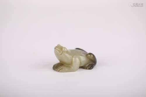 19th,Hetian jade frog