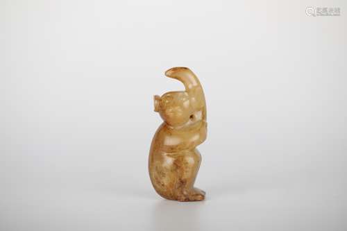 Ancient jade monkey