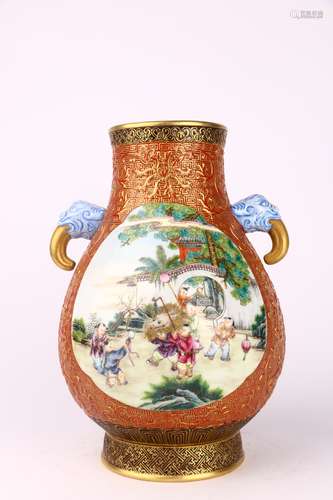 ENAMEL ZUN VESSEL