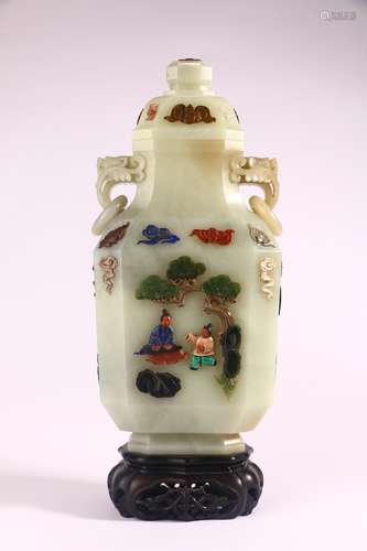 HETIAN JADE VASE