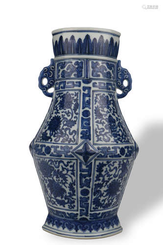 BLUE-AND-WHITE VASE