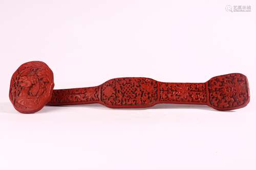 RED LACQUER RUYI SCEPTER