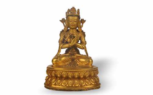 GILT COPPER STATUE OF BUDDHA