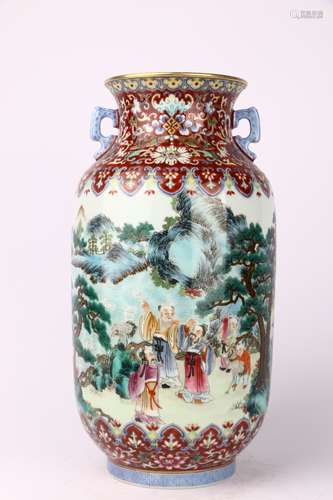 ENAMEL VASE