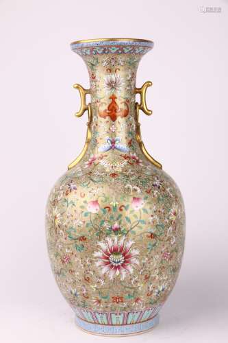 ENAMEL VASE