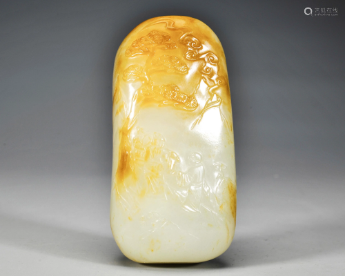 A White Jade Carving Qing Dynasty