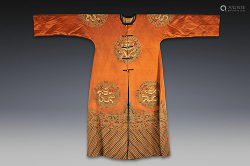 An Embroidered Court Robe Qing Dynasty