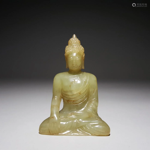 CHINESE JADE CARVING BUDDHA FIGURINE