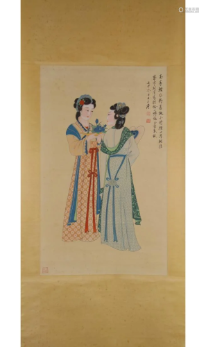 PAINTING OF TWO LADIES, CHANG DAI-CHIEN