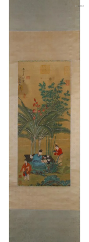FIGURE AND NARRATIVE PAINTING, EMPEROR HUIZONG