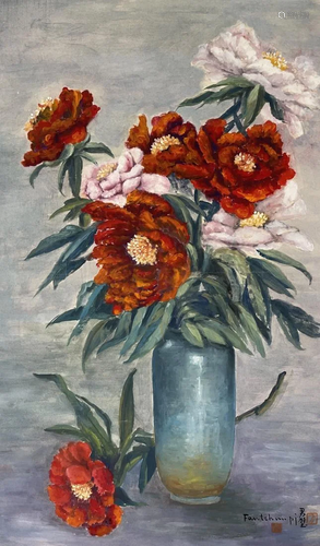 PAINTING OF FLOWER ARRANGEMENT, FANG JUNBI