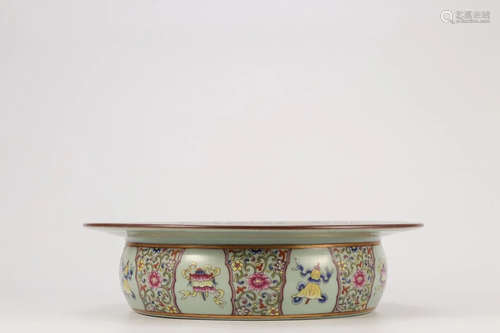 FAMILLE ROSE 'DRAGON AND PHOENIX' PORCELAIN BASIN