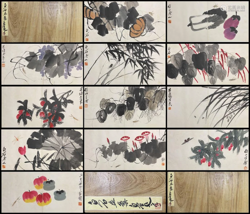 PAINTING ALBUM OF PLANTS AND INSECTS, QI BAISHI