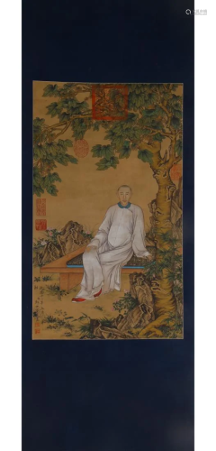 CHINESE FIGURAL PAINTING, GIUSEPPE CASTIGLIONE
