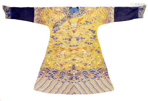 Chinese Silk Embroidery Dragon Robe