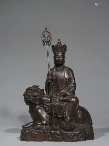 Chinese Chengxiang Wood CArved Buddha