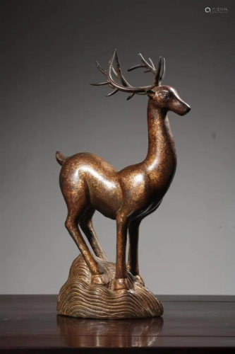 Qing Chinese Bronze Deer