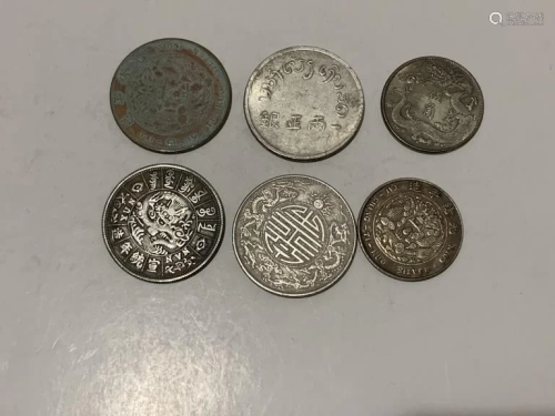 Six Chinese Coins