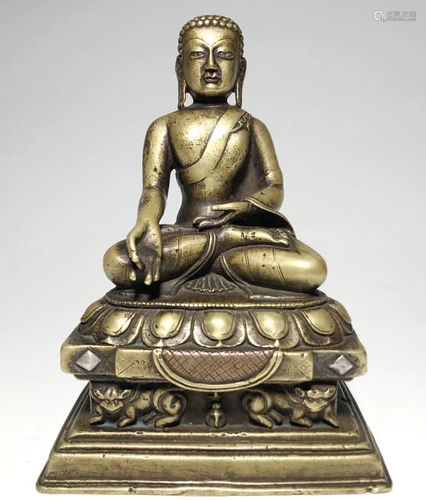 Chinese Gilt Bronze Buddha