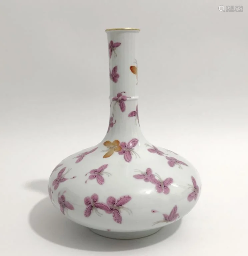 Chinese Porcelain butterfly Vase,Mark