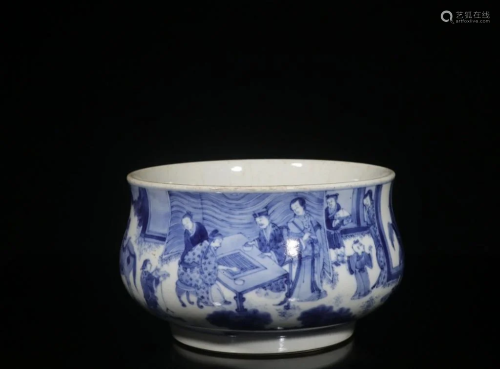 Chinese Blue and White Porcealin Washer