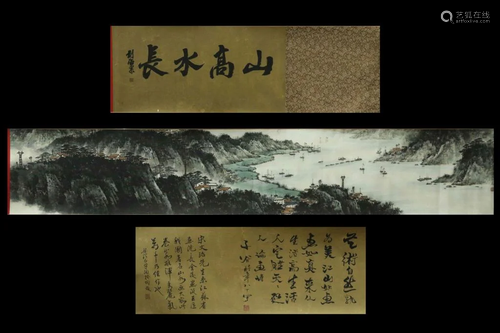 Chinese Ink Color Scroll